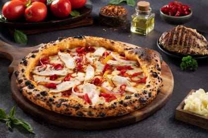 Naples Special - Flame Grilled Chicken Pizza __ 3 Slice