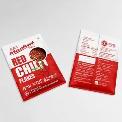 Chilli Flakes, 1 kg (Pouch) | Machal