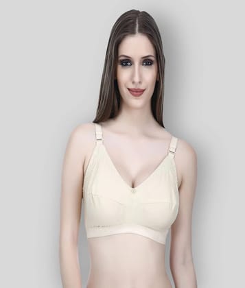 Elina - Beige Cotton Non - Padded Womens Everyday Bra ( Pack of 1 ) - None