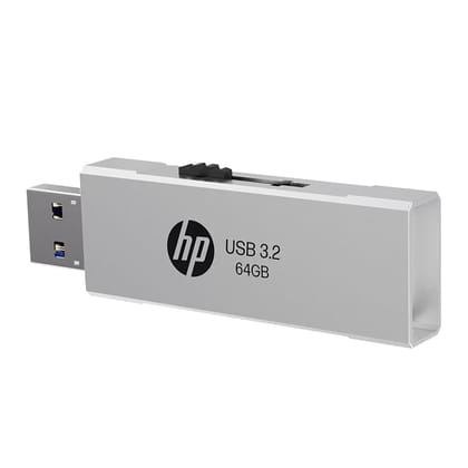 HP 818W 64GB USB 3.2 Flash Drive - Silver