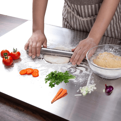 Premium Stainless Steel Kitchen Chopping Board-Larger - (41 x 31 cm)