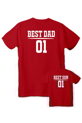 Best Dad - Best Son-S / Red