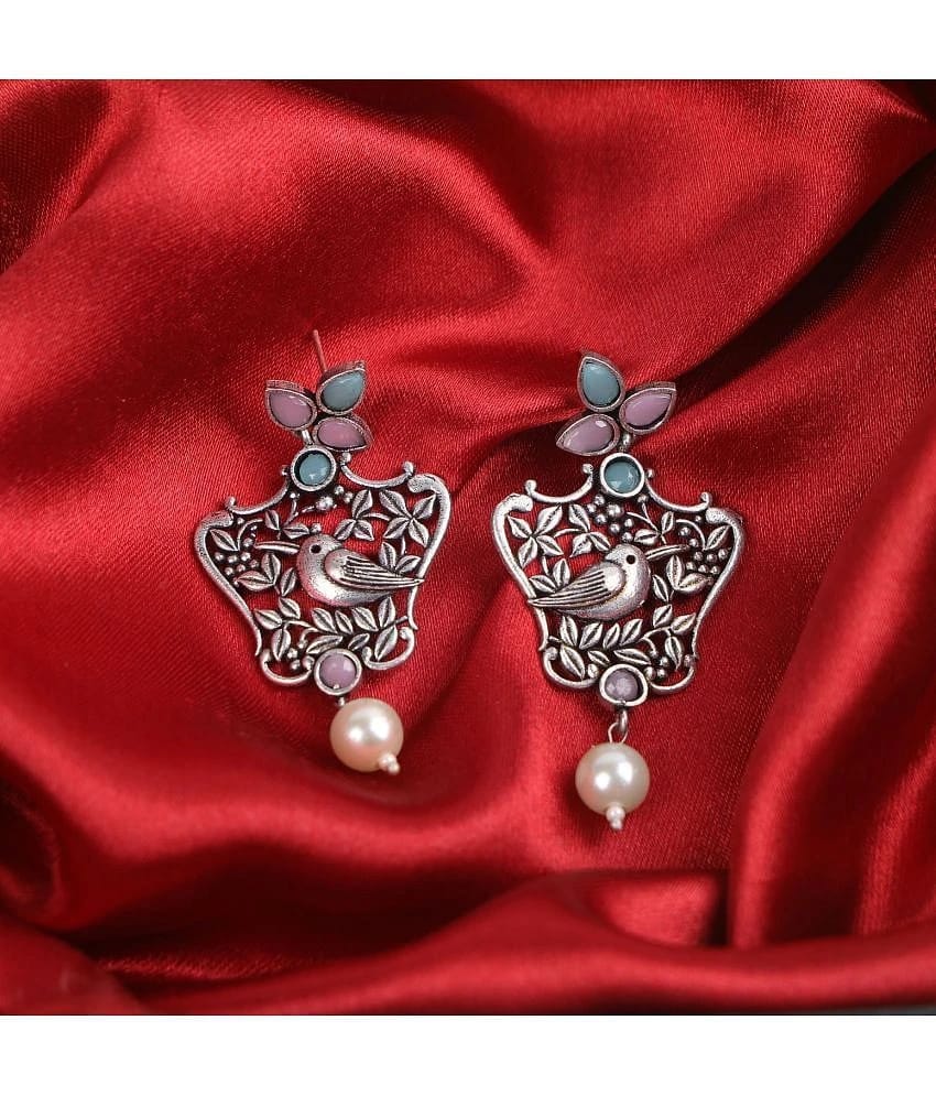Sunhari Jewels Multi Color Jhumki Earrings ( Pack of 1 ) - Multi Color