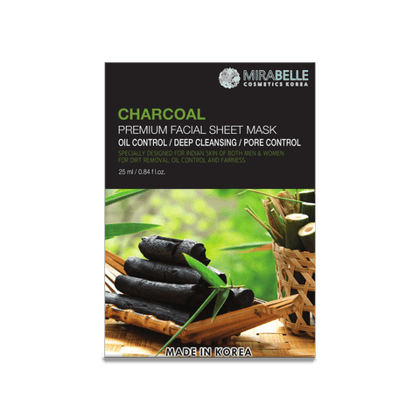 Mirabelle Korea Charcoal Premium Facial Sheet Mask\, 25 ml Pack