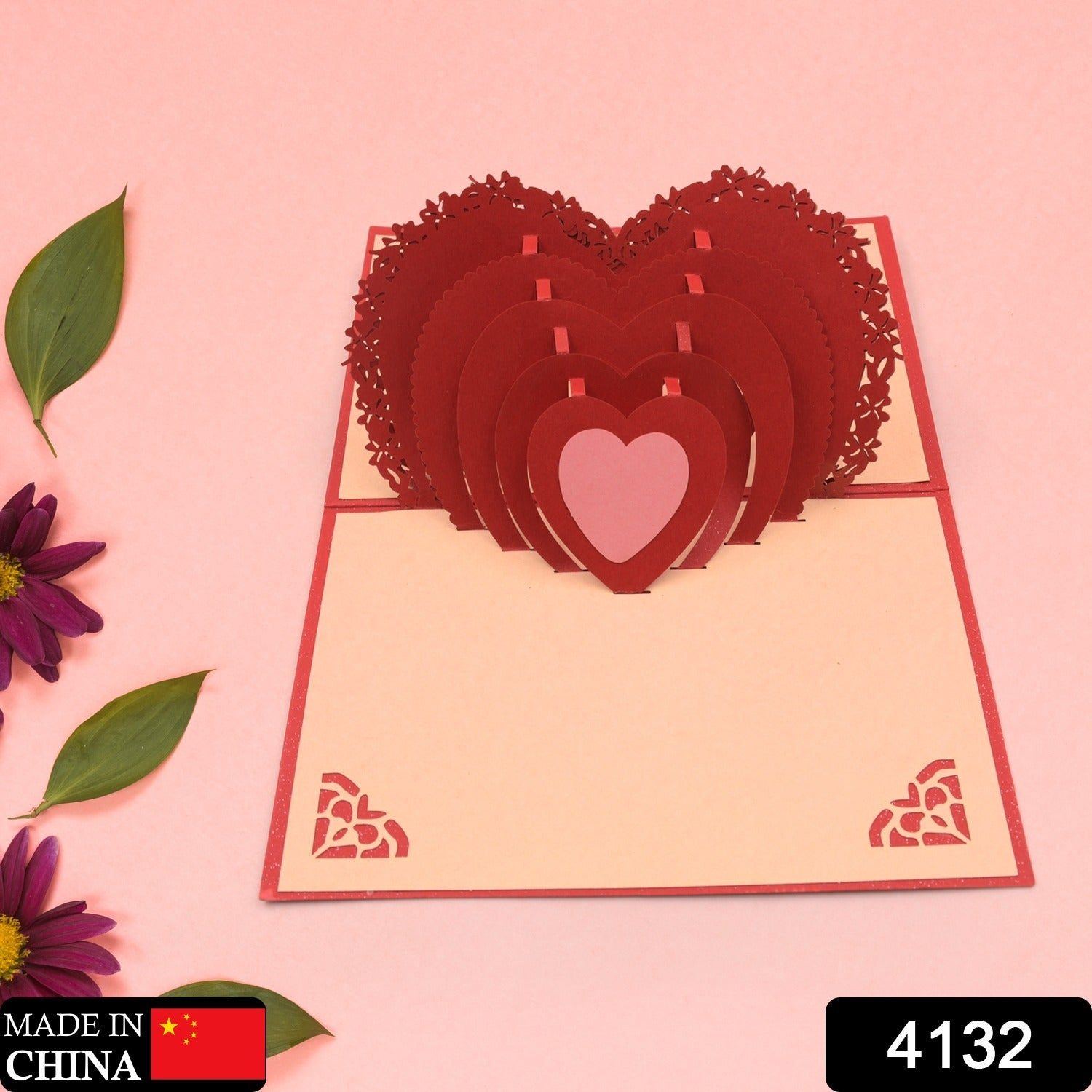 3D Paper Wish Card High Quality Paper Card All Design Card Good Wishing Card (All 3D Card Birthday, Christmas Card,  Cartoon Card, Love Heart Card) (1 Pc)-Christmas 1
