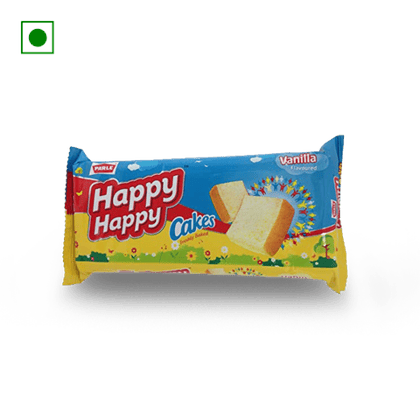Parle Happy Happy Cake - Vanilla, 100 gm Pouch