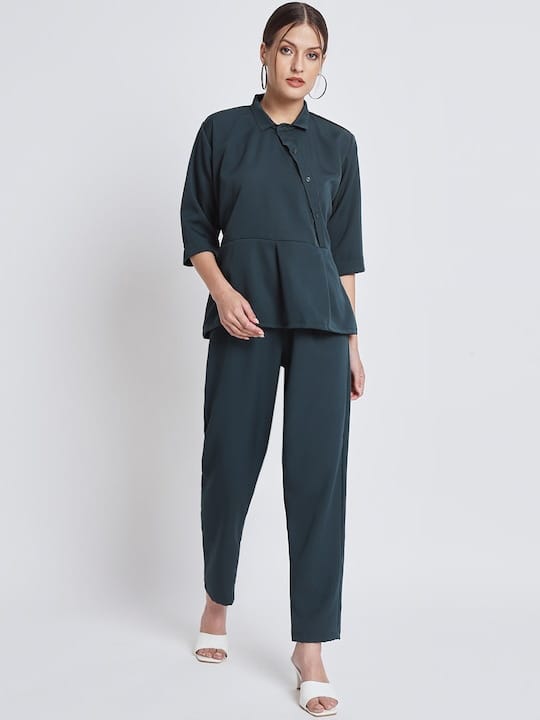 Shirt Style Top & Trousers