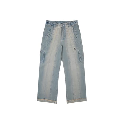 Infinity Panelled Jeans-sky-34 M