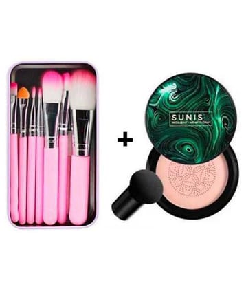 Lenon Sun Su Nisa BB & CC Cream With Makeup brush pink 7 Pcs