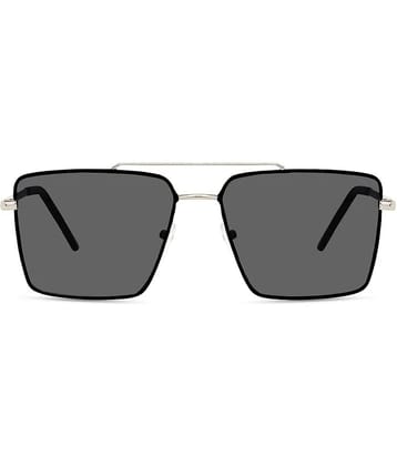 Ashru Silver Square Sunglasses ( Pack of 1 ) - Medium
