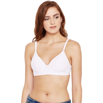 Bodycare Women Cotton Spandex Full Coverage Padded Pushup Bra Bra 6566-WHITE Bodycare Women Cotton Spandex Full Coverage Padded Pushup Bra Bra 6566-WHITE
