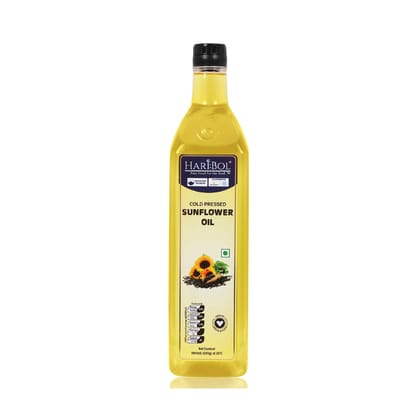 Haribol Cold Pressed Sunflower Oil 1000ml | Pack of 2 | (1000ml x 2) | Buy 2 get 1 free