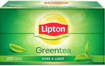 LIPTON GREEN TEA CLEAR & LIGHT BAGS 25 N