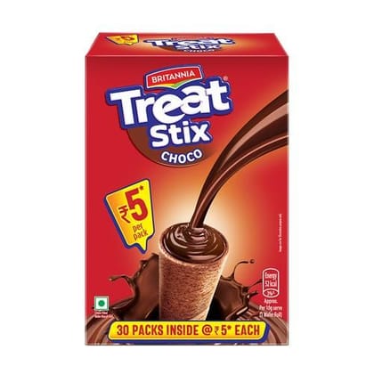 Britannia Treat Stix, Choco Filled Wafer Biscuits, Crispy, 10.5 G