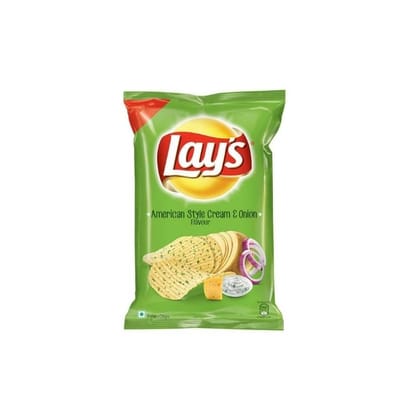 Lays American Style Cream  Onion Flavour Potato Chips 78G