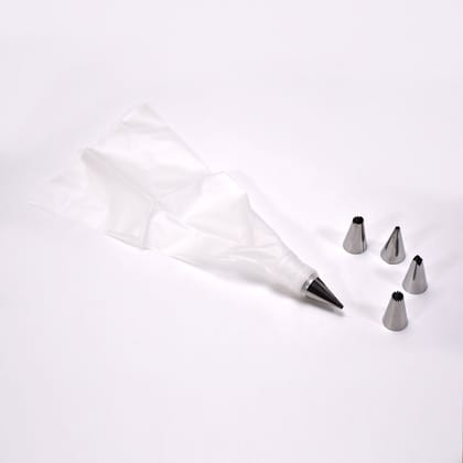 0805 Cake Decorating Nozzle With Piping Bag Stainless Steel Piping Cream Frosting Nozzles