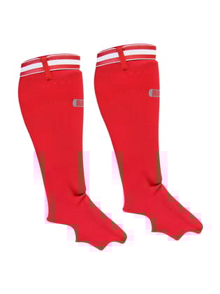 Invincible Muay Thai Padded Shin Guard-Red / Small / Medium