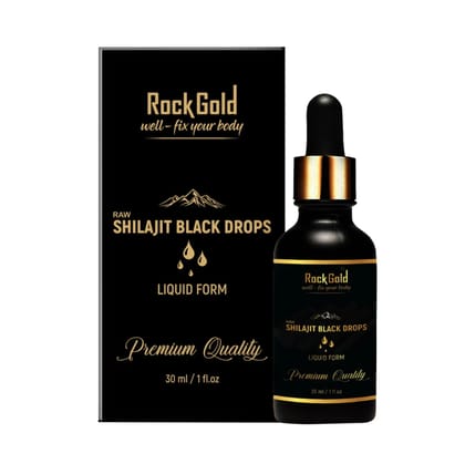 VEDAPURE NATURALS Rock Gold Pure Ayurvedic Raw Shilajit/ Shilajit Liquid For Men & Women- 30ml