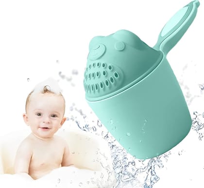 Baby Shampoo Shower Cup Safe Soft Bathing Water Scorpion Baby Bath Tumbler Hair Washing Mug Rainer