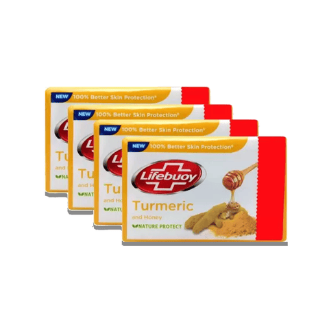 Lifebuoy 100% Better Skin Protection Turmeric & Honey Soap, 400 gm Pack