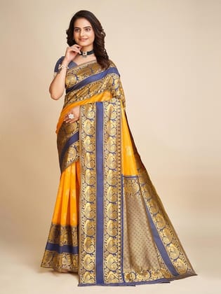 Woven Design Zari Banarasi Saree