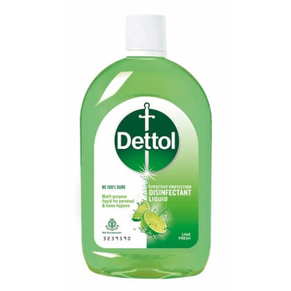 Dettol Liquid Disinfectant For Floor Cleaner, Surface Disinfection, Personal Hygiene - Lime Fresh, 500Ml(Savers Retail)
