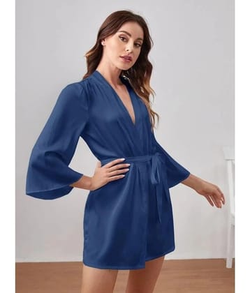 Celosia Satin Robes - Blue Single - M