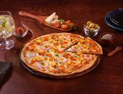 Indi Tandoori Paneer Cheese Burst Pizza [10" Large]