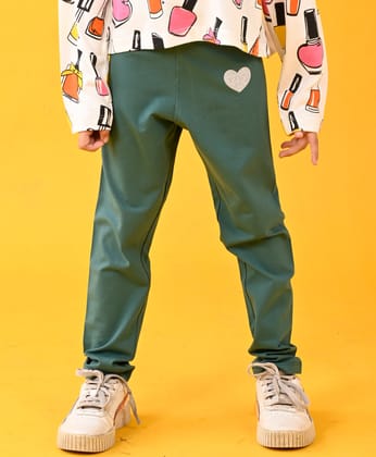 GREEN HEART FUN SOFT LEGGINGS - GREEN-0-6 MONTHS / 1N / GREEN