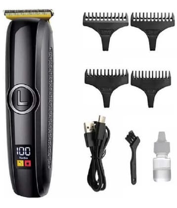 PSK - Digital Display Black Cordless Beard Trimmer With 60 minutes Runtime