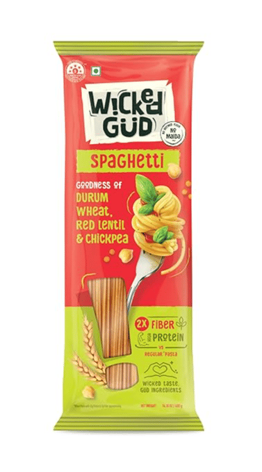 WickedGud Fiber Spaghetti Pasta | No Maida | Durum Wheat Semolina