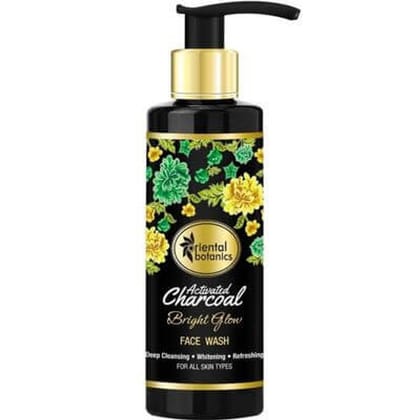 Oriental Botanics Activated Charcoal Bright Glow Face Wash, 200ml