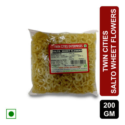 Twin Cities Salto Wheat Flowers Snacks, 200 gm Pack