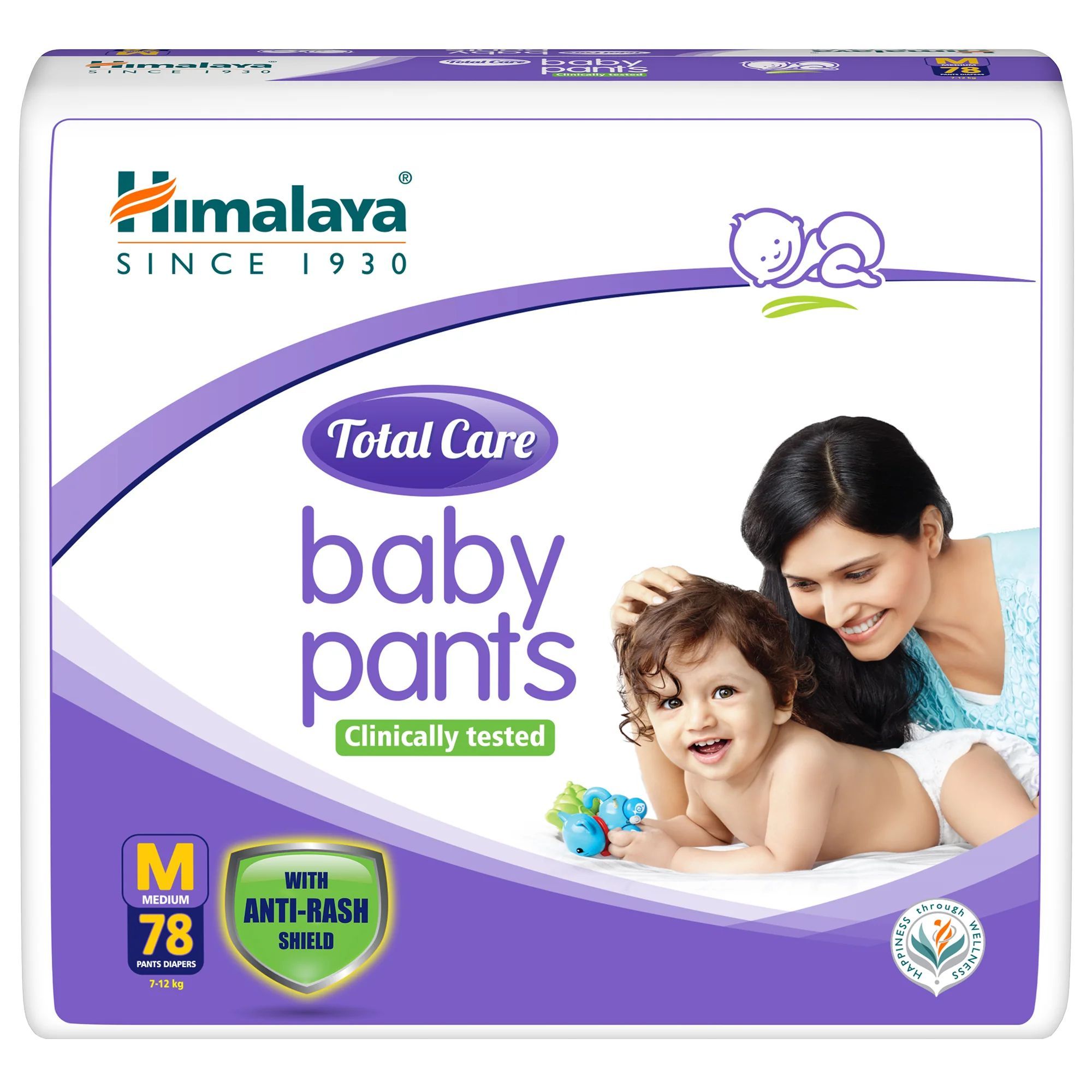 TOTAL CARE BABY PANTS DIAPERS-M-78'S IND 78 no.s