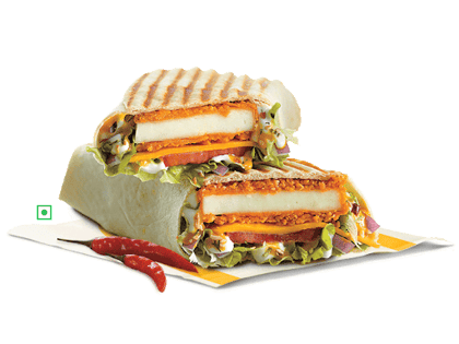Big Spicy Paneer Wrap __ Complimentary Ketchup