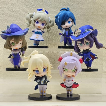 Genshin Impact set of 6 figures