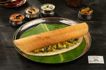 Ghee Roast Masala Dosa