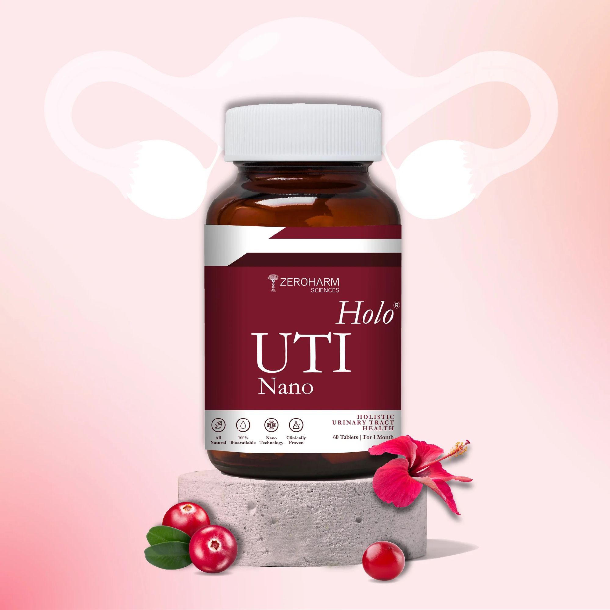 Holo UTI (Urinary Tract Infection) Tablets 120 Tablets