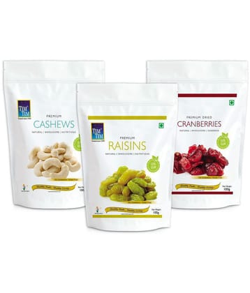 Tim Tim Combo Pack Raisins | Cashew Nuts | Cranberries, 3 x 100g