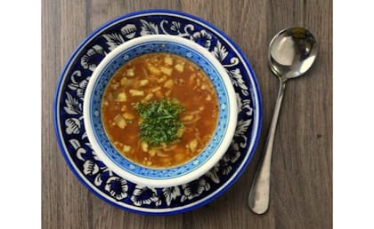 Veg Burnt Garlic Soup