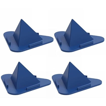 (pack of 4) Pyramid mobile stand Universal, Portable, Anti Slip, Multi Angle, Three-Sided Pyramid Shape Desktop/Table Mobile Holder Stand