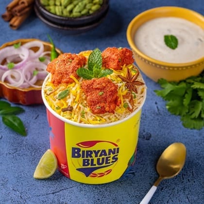 Chicken 65 Biryani Mini + Raita