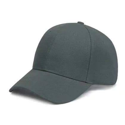 Pure Color Men's And Women's Leisure Sun Hat-Dark grey