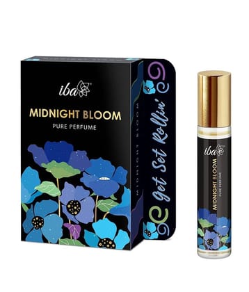 Iba Pure Perfume Midnight Bloom, 10ml Alcohol Free, Long Lasting Vegan & Cruelty Free, (Pack of 1)
