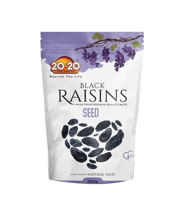 20-20 Dry Fruits Black Raisins 250