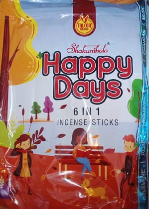 Falcon brand happy days Premium Agarbatti 6-in-1