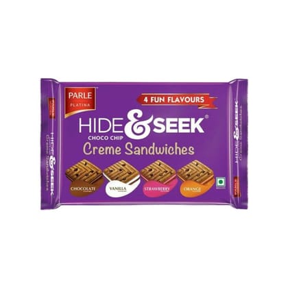 Parle Hide  Seek Creme Sandwiches Chocolate Cookies 120g