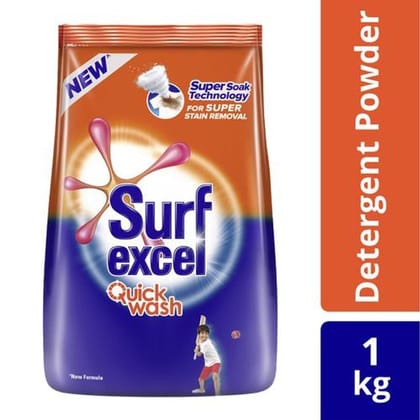 Surf Excel Quick Wash Detergent Powder 1 kg