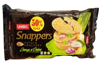 Unibic Snappers Cream N Onian Crackers