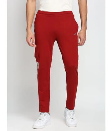 Fitz Red Cotton Blend Mens Trackpants ( Pack of 1 ) - None